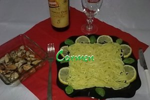 Spaghete cu scoici.