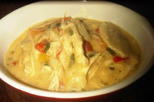 Pui cu smantana si legume