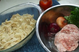 Pasta asciutta (paste cu carne si branza la cuptor)