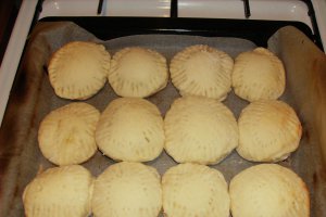 Gogosi umplute, la cuptor