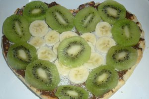 Tarta cu ciocolata, kiwi si banane by Tabita