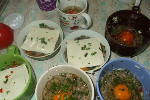 Aperitiv cu ficatei de pui si oua (mini-drob)