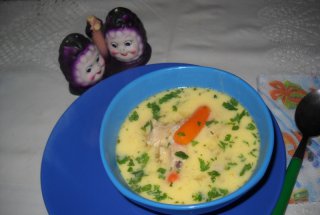 Ciorba de pui a la grec