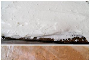 Tort cu ruladă şi cremă de brânză