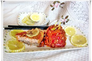 Somon cu legume chinezești