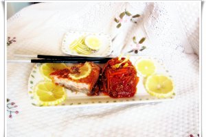 Somon cu legume chinezești