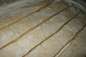 Carnaciori in halat de branza si cartofi
