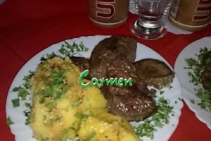 Mamaliguta cu ficat de curcan.