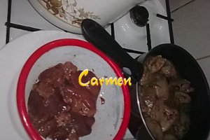 Mamaliguta cu ficat de curcan.