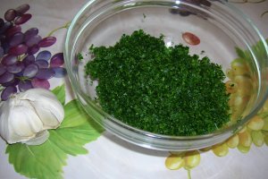 Vinete pe gratar cu sos verde