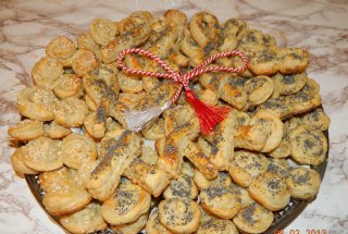 Aperitiv mucenici din foietaj