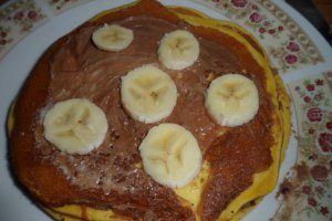 Pancakes cu Finetti si banane