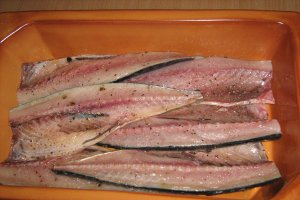 Macrou aromat cu garnitura de orez