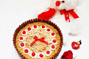 Tort cu mousse de ciocolata cu lapte si ciocolata alba