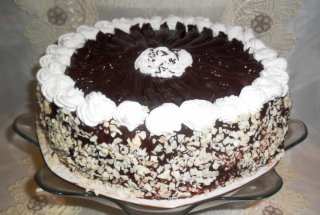 Tort de mere  umplute cu gem, nuca  si rahat