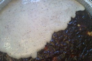 Prajitura cu gem si crema de nuca