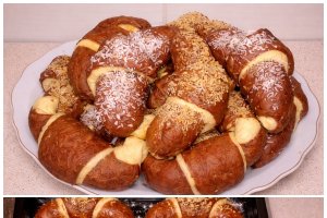 Desert Cornuri pufoase in doua culori, cum sa faci acasa cele mai delicioase si pufoase cornuri