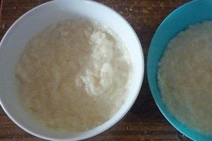 Orez cu lapte cu inima de ciocolata
