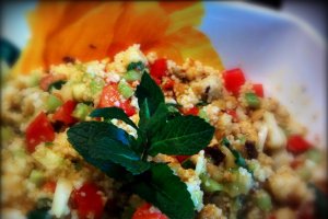 Salata aromata cu cuscus