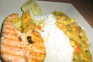 Peste cu pasta de curry