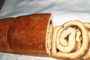 Cozonac cu crema de cacao