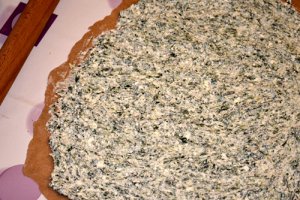 Rotolo di ricotta e spinaci - Rulada cu urda si spanac