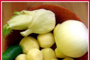 Pui cu legume in vas roman