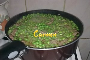Stroganoff cu mazare
