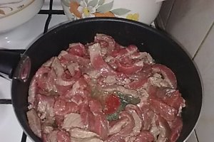 Stroganoff cu mazare