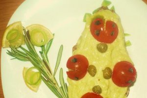 Somon cu crema de praz