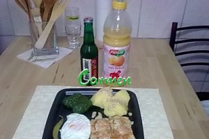 File de peste in sos de smantana si coniac.