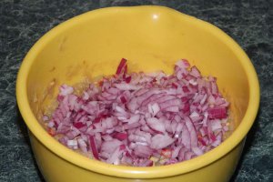 Salata de vinete cu ardei copt