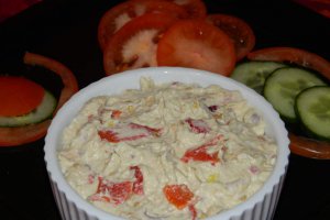 Salata de vinete cu ardei copt