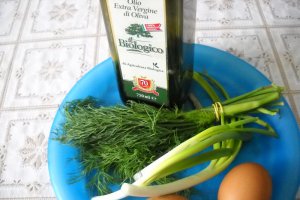 Omleta cu ceapa si marar