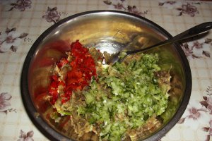 Salata de vinete, cu ardei copti