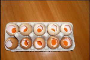 Oua aspic cu sunca si legume