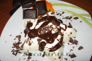 Panna cotta cu ciocolata