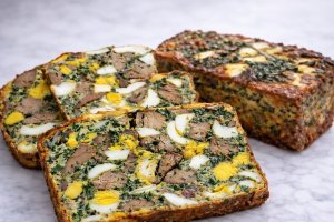 Aperitiv drob de pui mozaic