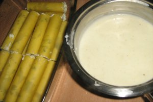Cannelloni cu urda, sos pesto si leurda
