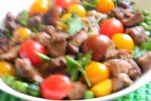 Salata calda cu mazare