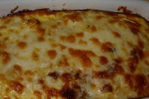 Budinca de cartofi cu somon afumat