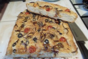 Focacia pentru ½ de kilogram de faina