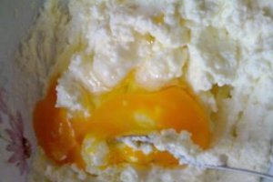 Budinca de branza cu fructe goji uscate