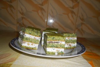 Aperitiv cu spanac,branza si ciuperci