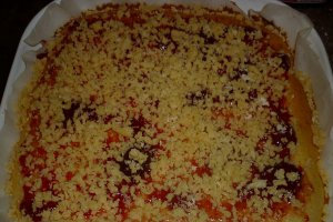 Prajitura linzer cu gem de capsuni