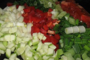 Pulpe cu legume si coriandru