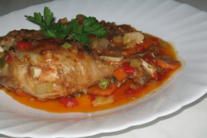 Pulpe cu legume si coriandru