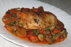 Pulpe cu legume si coriandru