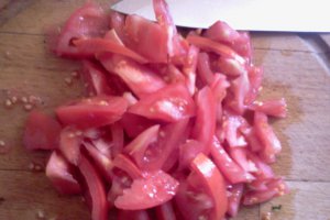 Salata cu salata verde,rosii si ceapa