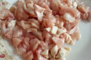 Penne cu spanac si pui